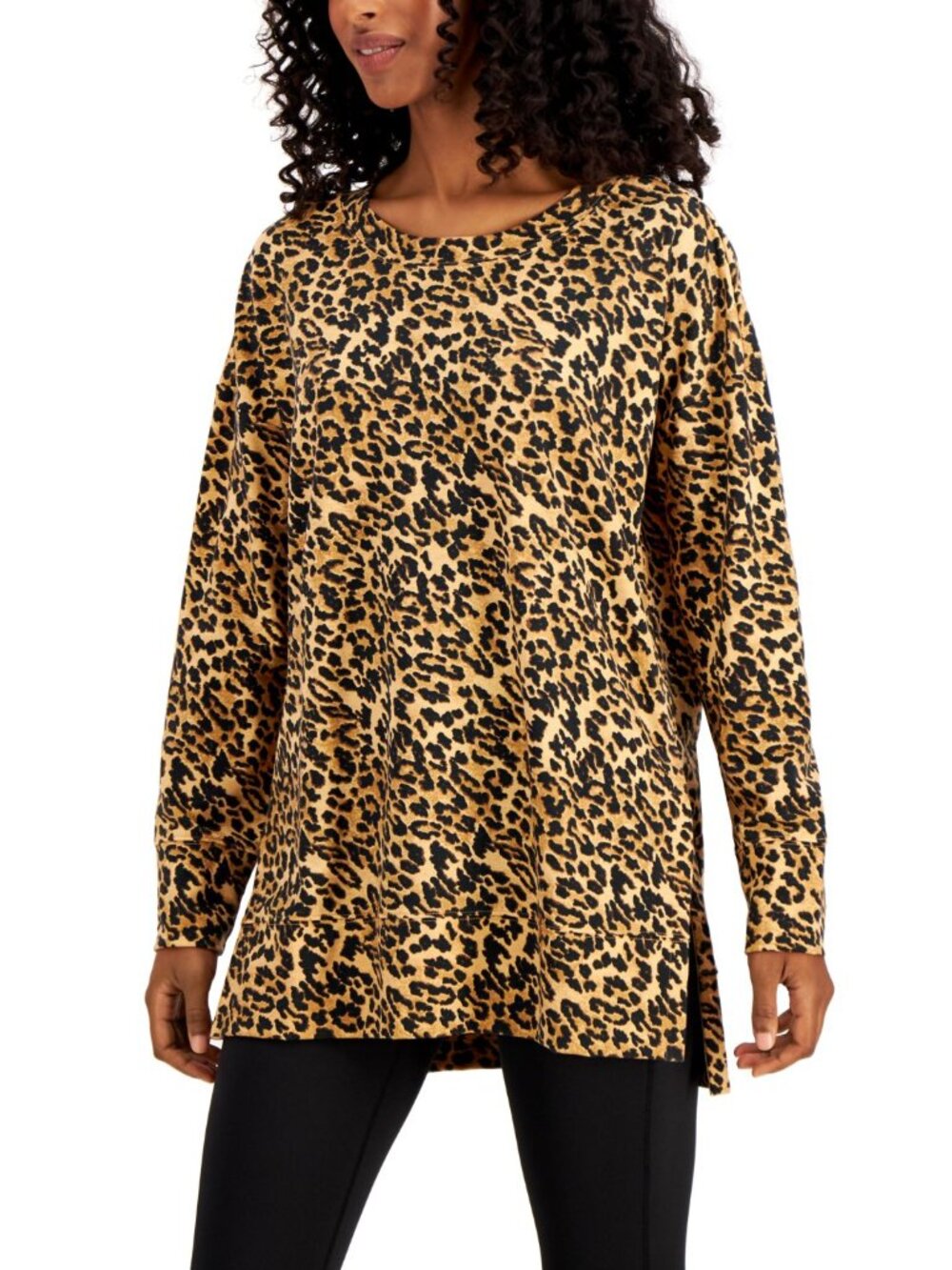 Jenni by Jennifer Moore Womens Pajama Tunic Top